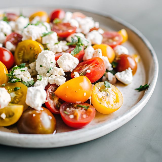 Herby Marinated Tomato and Feta Salad