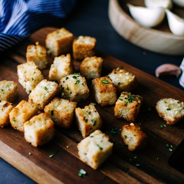Homemade Garlic Croutons