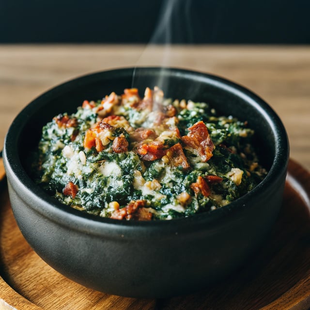 Hot Kale and Bacon Dip
