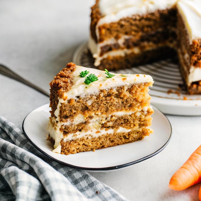 Layered Carrot Cake with Cream Cheese Frosting