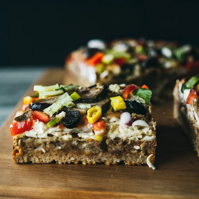 Loaded Vegetable Detroit-Style Pizza