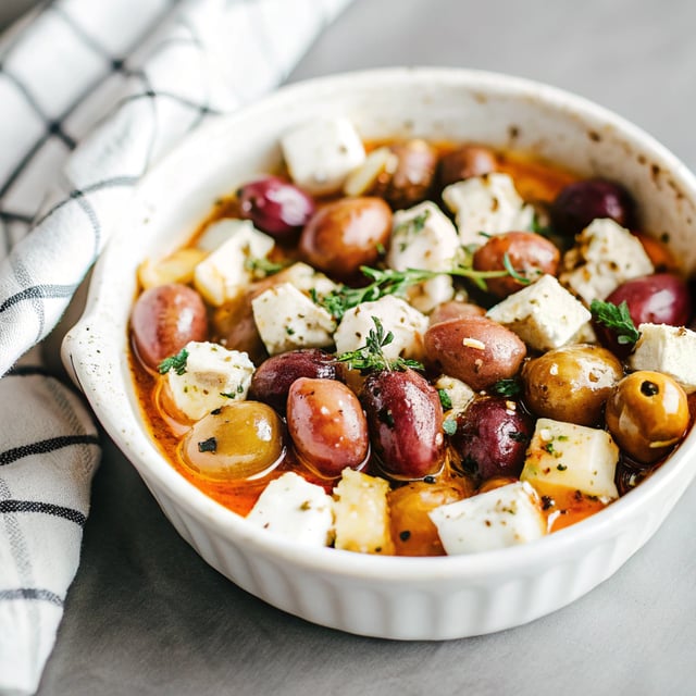 Marinated Olives and Feta