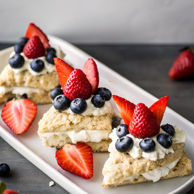 Memorial Day Menu: Strawberry Blueberry Shortcakes