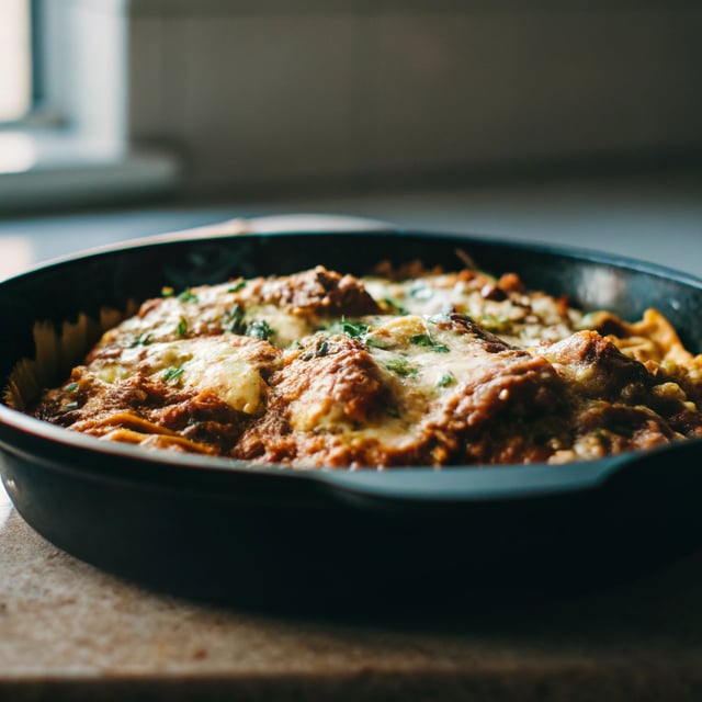 Mushroom Chicken Parmesan Pasta