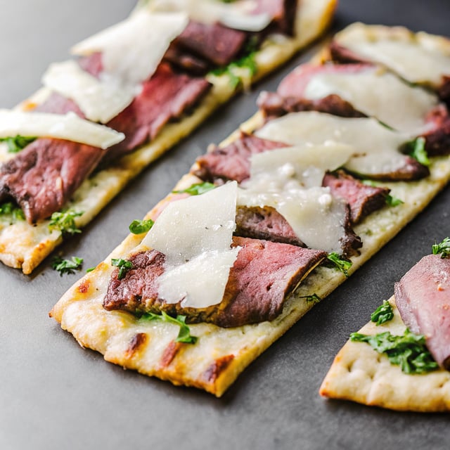 Parmesan Pecorino Steak Flatbread