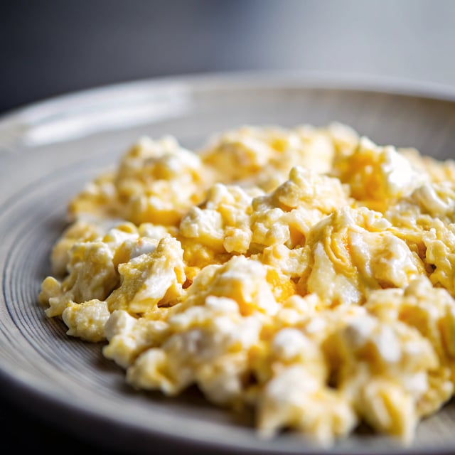 Perfectly Soft Scrambled Eggs