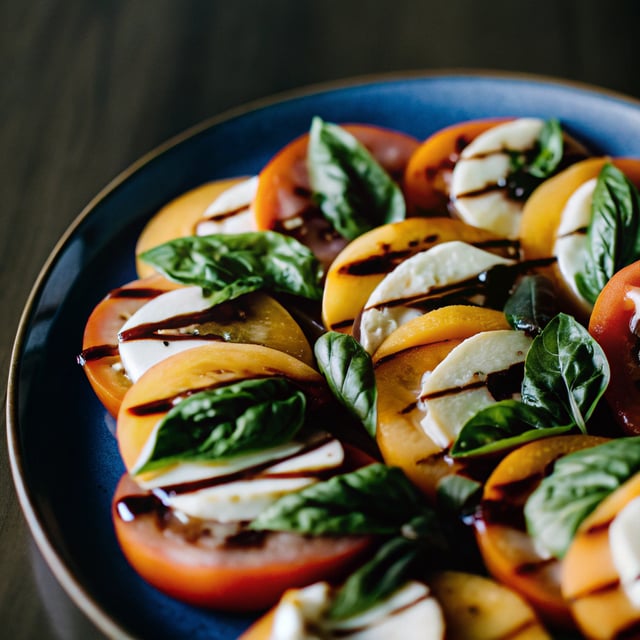 Persimmon Caprese Salad