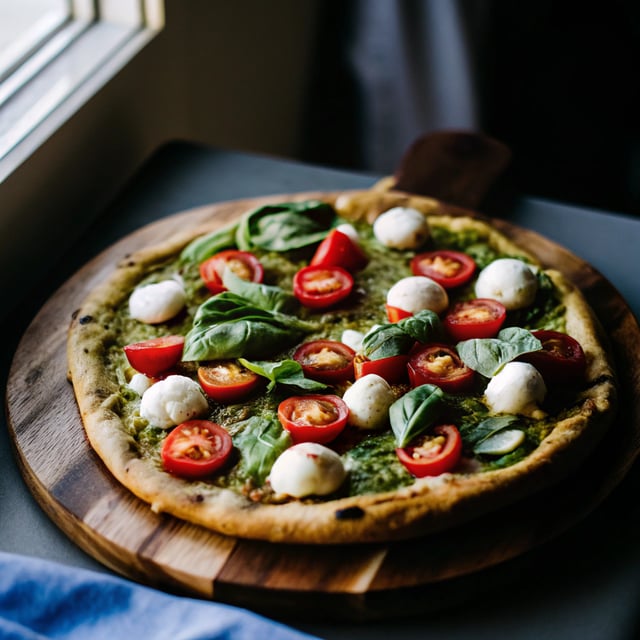 Pesto Caprese Pizza