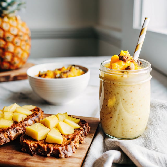 Pineapple Mango Tropical Smoothie