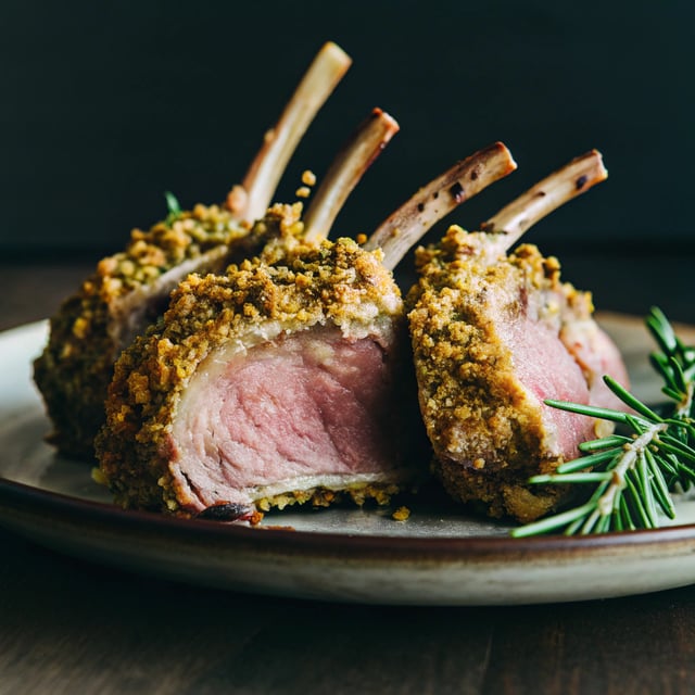 Pistachio Crusted Rack of Lamb