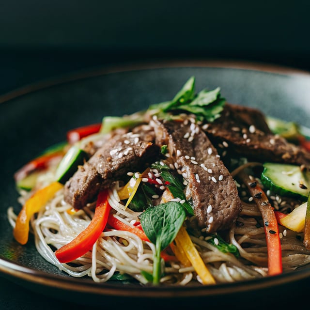 Rice Noodle Salad with Steak