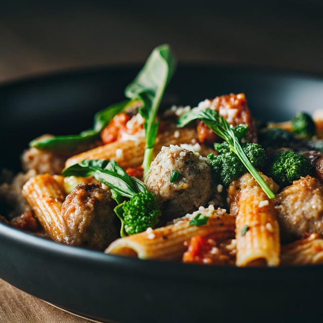 Rigatoni with Broccolini and Sausage