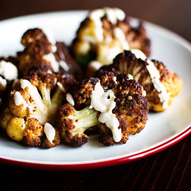 Roasted Cauliflower with Lemon Tahini