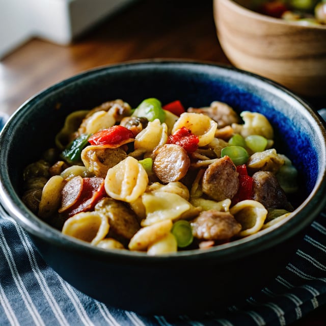 Sausage and Leek Orecchiette