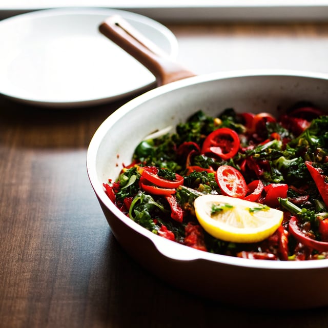 Sautéed Kale with Chiles and Lemon