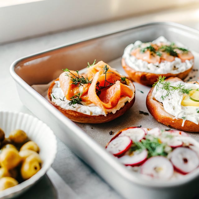 Smoked Salmon Bagel Bar