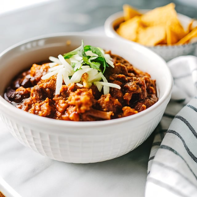 Smoky Beef and Black Bean Chili