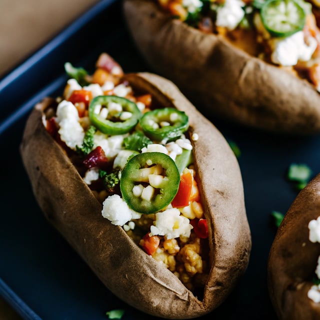 Southwestern Loaded Sweet Potatoes