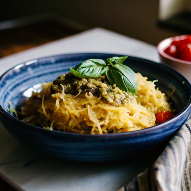 Spaghetti Squash with Basil Vinaigrette