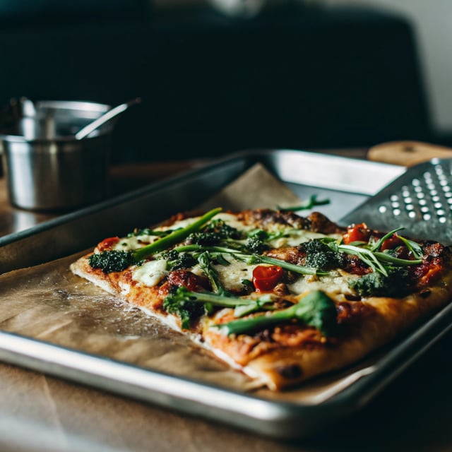 Spicy Broccolini Pizza