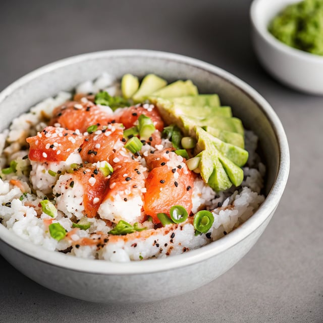 Spicy Salmon Sushi Bowls