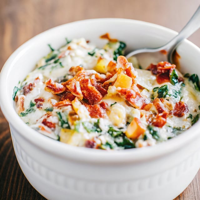Spinach Bacon Artichoke Dip