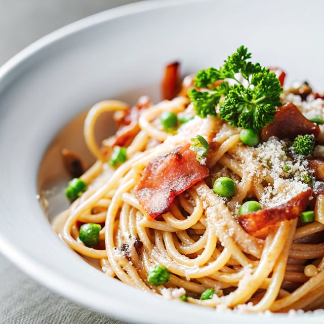 Spring Pasta Carbonara