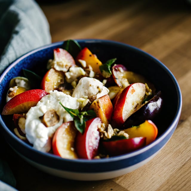 Stone Fruit and Burrata Salad