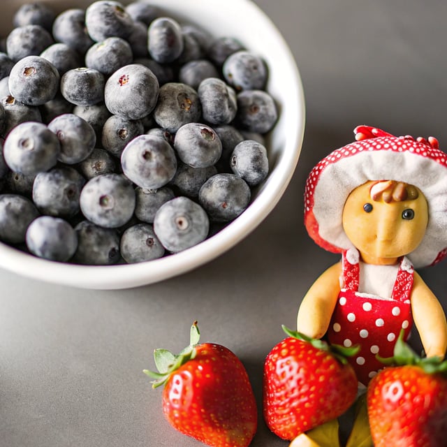 Strawberry Shortcake with Blueberries