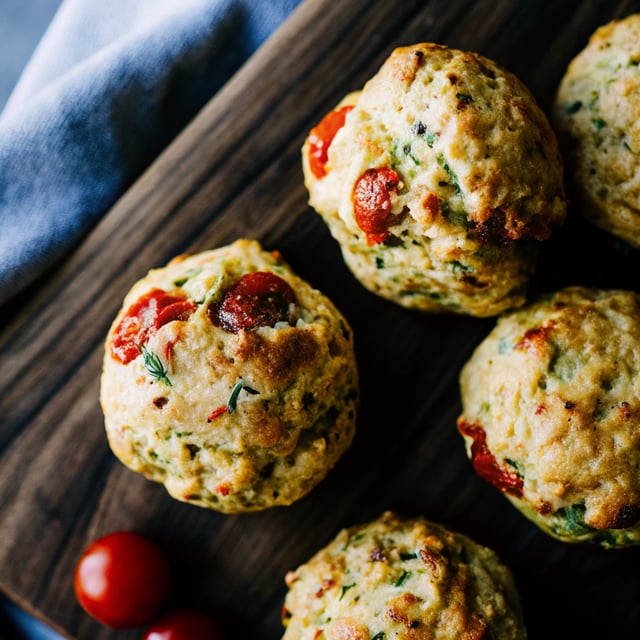 Sun Dried Tomato and Herb Cheesy Biscuits