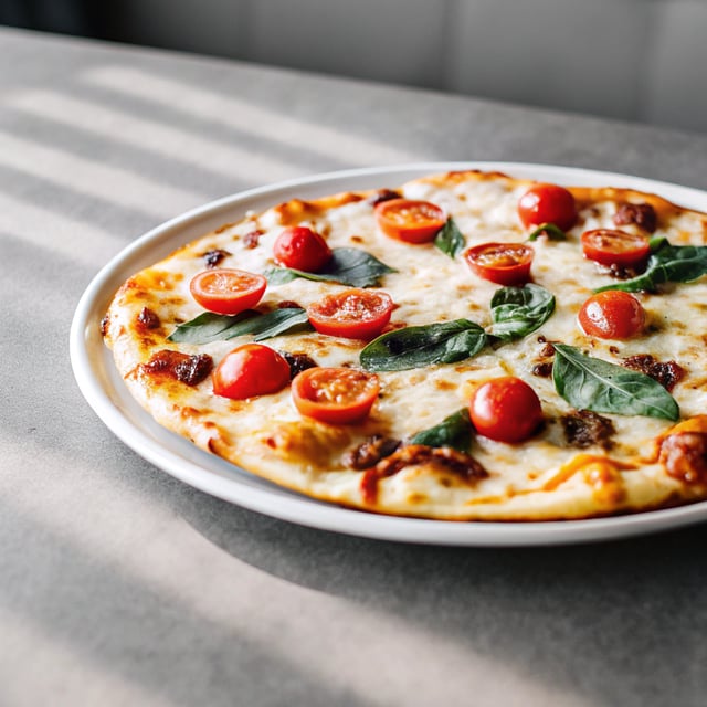 Tomato Cream Chorizo Pizza