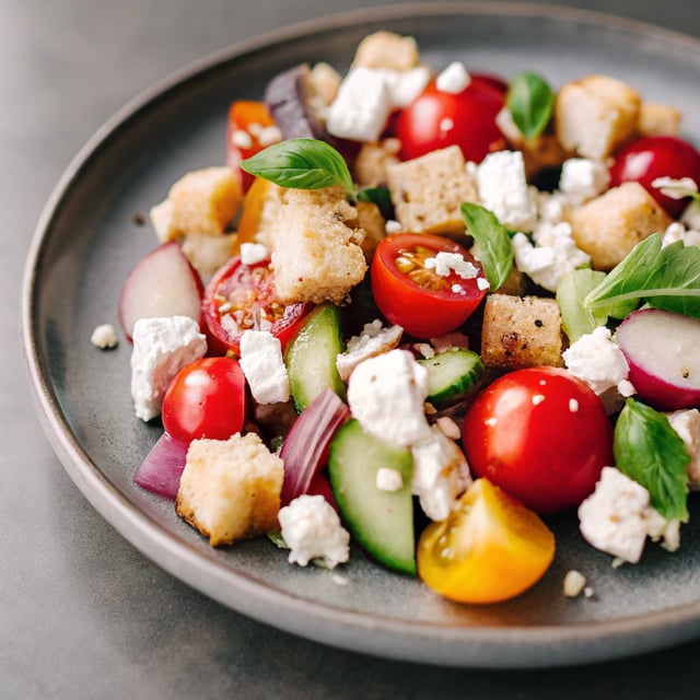 Tomato Feta Panzanella