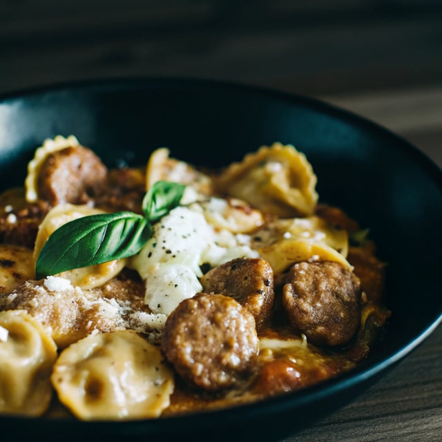Tortellini with Sausage and Mascarpone