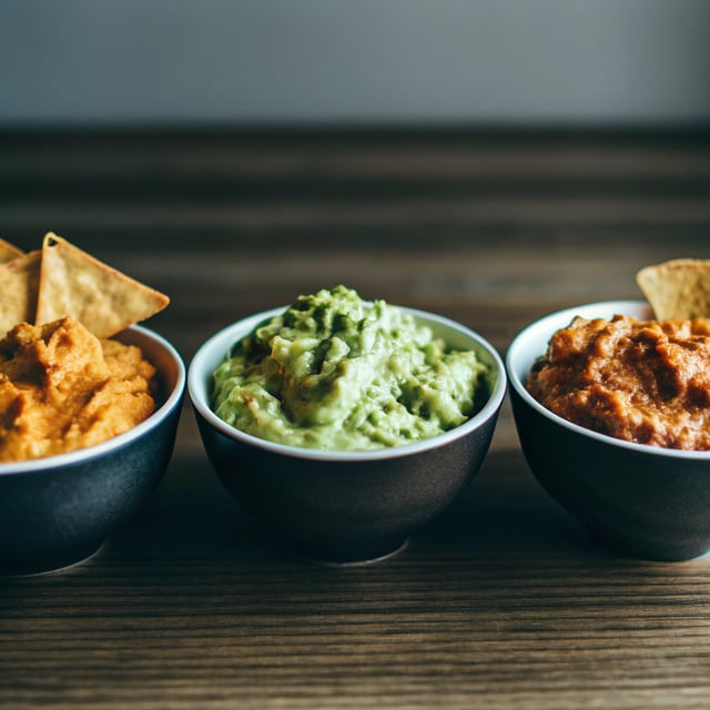 Trio of Guacamole (Chipotle, Mango, Traditional)
