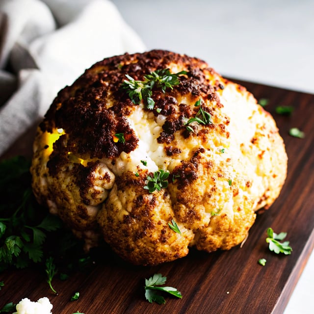 Whole Roasted Cauliflower