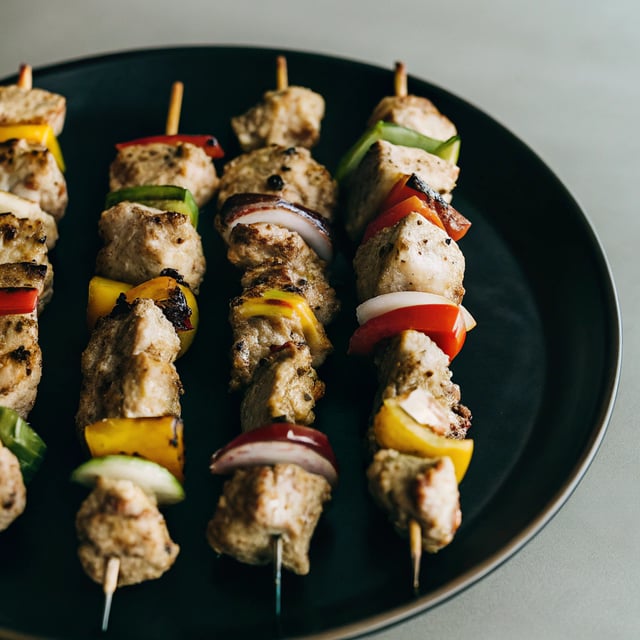 Yogurt Marinated Grilled Chicken Skewers