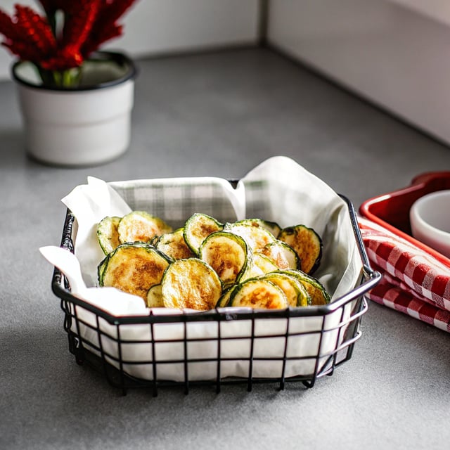Air Fryer Zucchini Chips (Easy & Crispy)